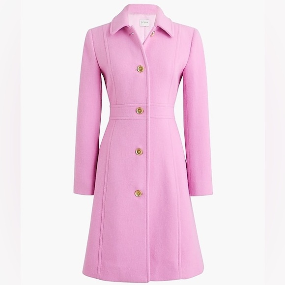 Last One NWT PINK J. CREW Wool-blend lady coat - Picture 3 of 17
